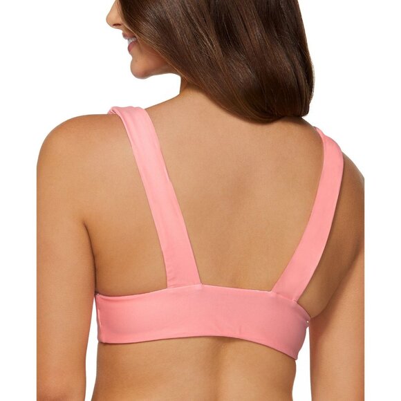 Reversible Raisins Pink White Floral Bikini Swim Top Size L - Picture 7 of 7